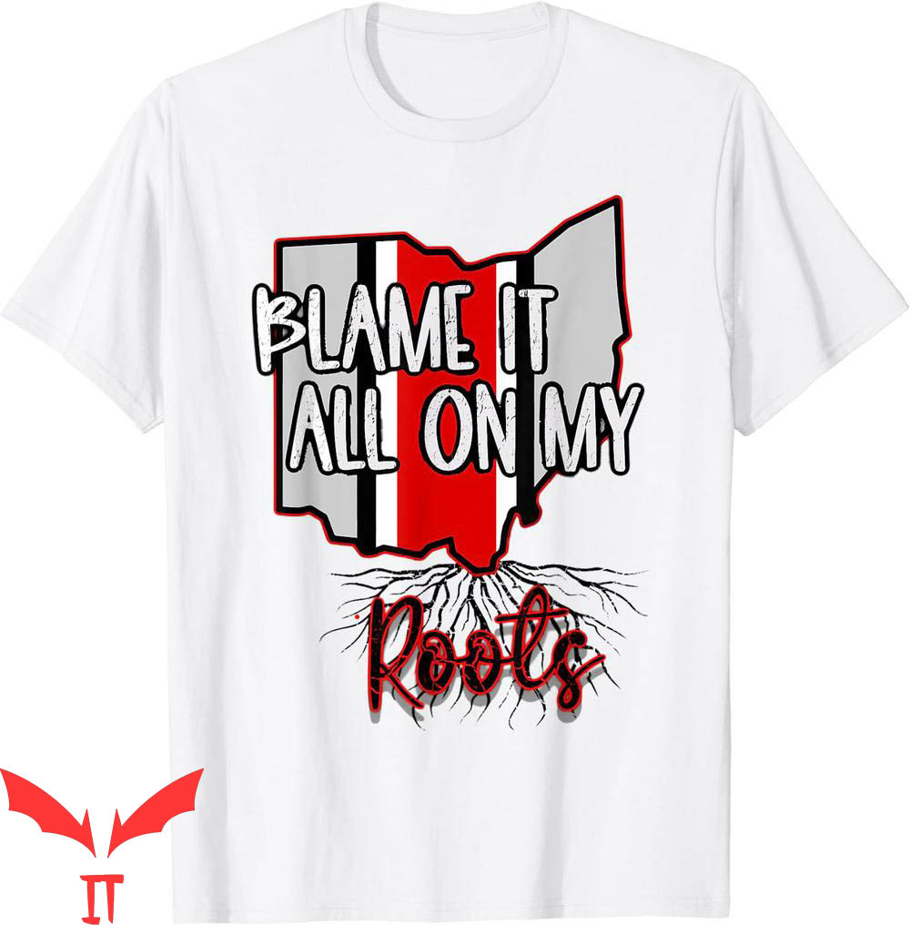 Map On T-Shirt Retro Ohio Map Blame It All On My Roots Map On T-Shirt Retro Ohio Map Blame It All On My Roots