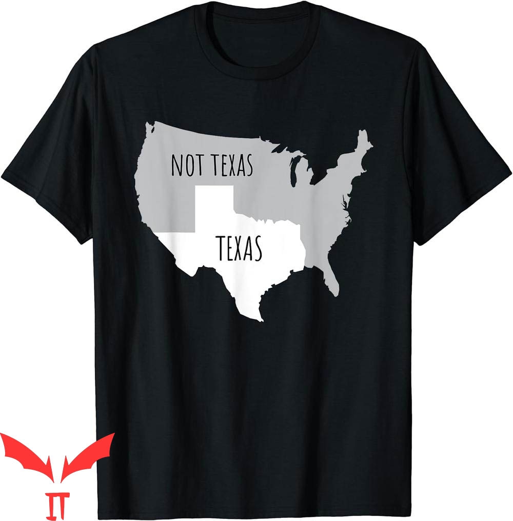 Map On T-Shirt Texas Not Texas With America Map Tee Map On T-Shirt Texas Not Texas With America Map Tee