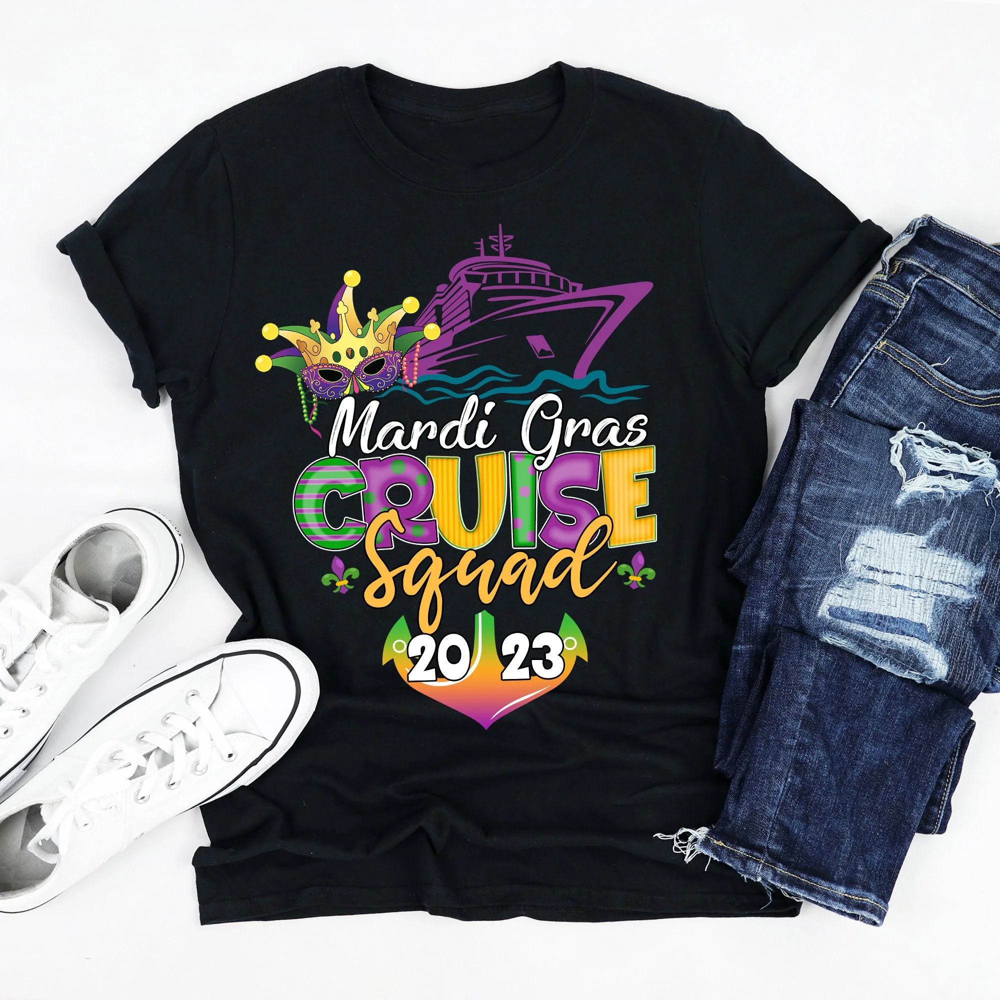 Mardi Gras Cruise Squad 2023 Family Cruising Trip Shirt Mardi Gras Cruise Squad 2023 Family Cruising Trip Shirt