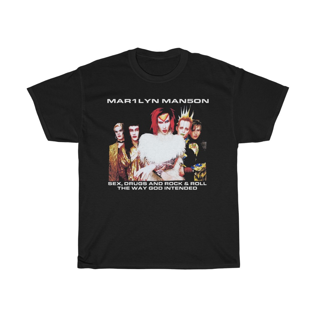 Marilyn Manson 1999 Sex Drugs and Rock & Roll Rock Is Dead Tour Shirt Marilyn Manson 1999 Sex Drugs and Rock & Roll Rock Is Dead Tour Shirt