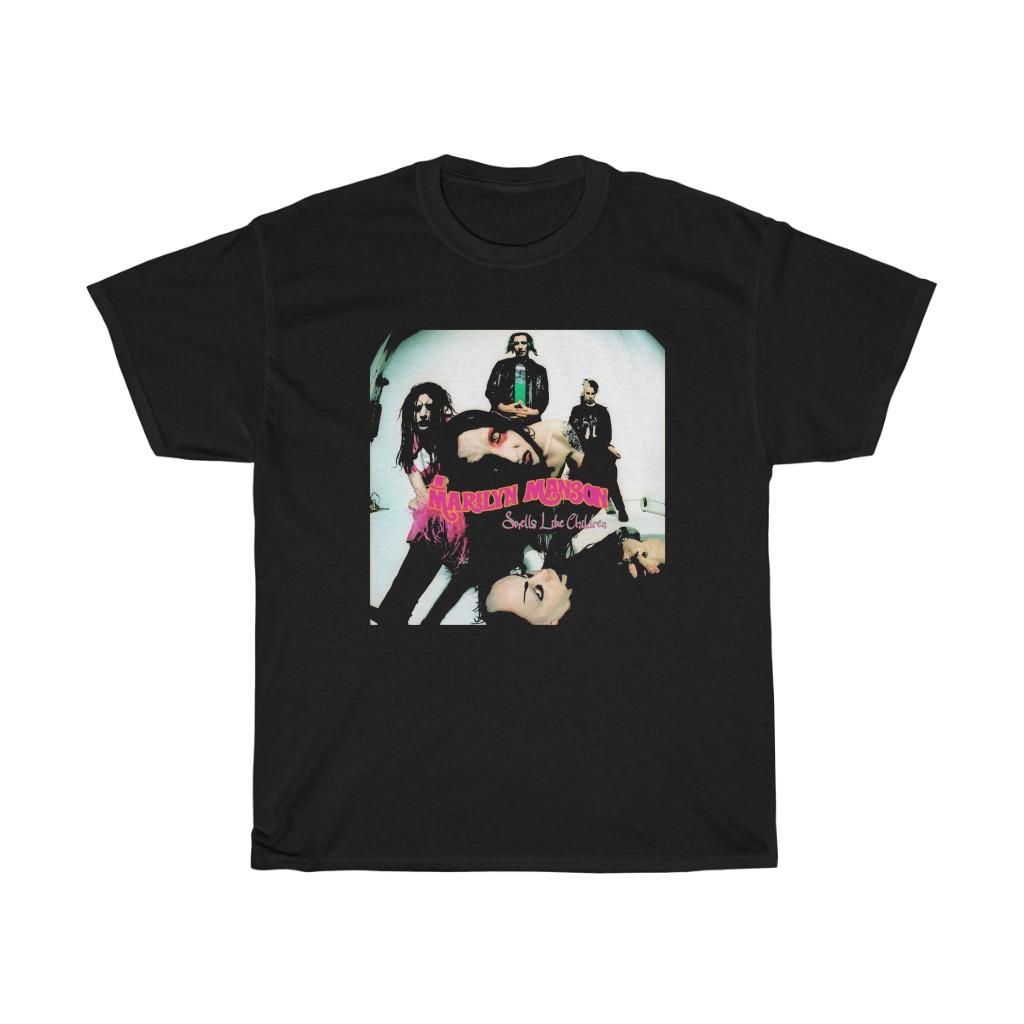 Marilyn Manson Custom Designed Smells Like Children T-Shirt Marilyn Manson Custom Designed Smells Like Children T-Shirt