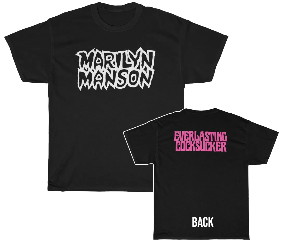 Marilyn Manson Everlasting Cocksucker T-Shirt Marilyn Manson Everlasting Cocksucker T-Shirt