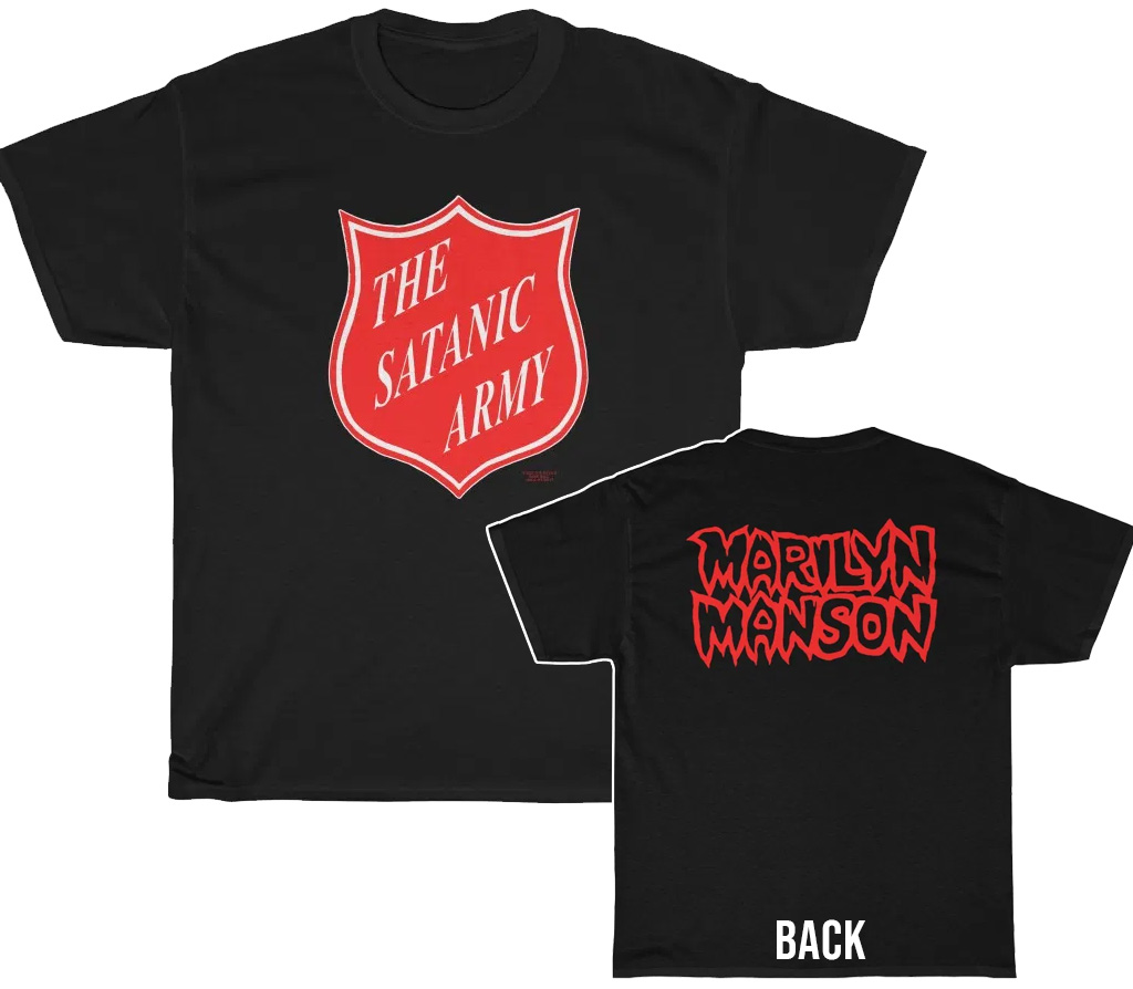 Marilyn Manson The Satanic Army Shirt Marilyn Manson The Satanic Army Shirt