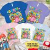 Mario Princess Peach Group Birthday Family Shirt