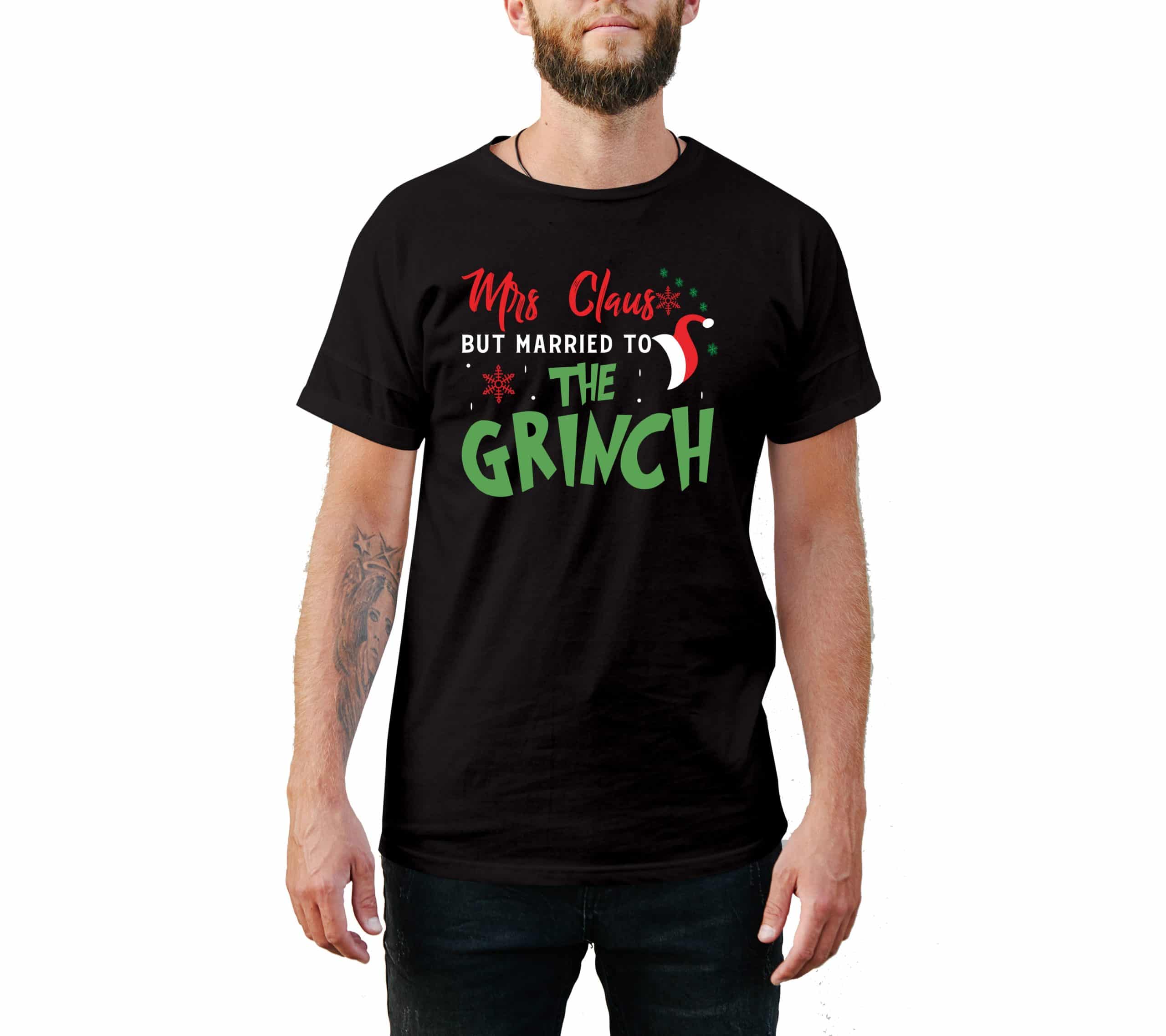 Married To The Grinch Christmas Style T-Shirt Married To The Grinch Christmas Style T-Shirt