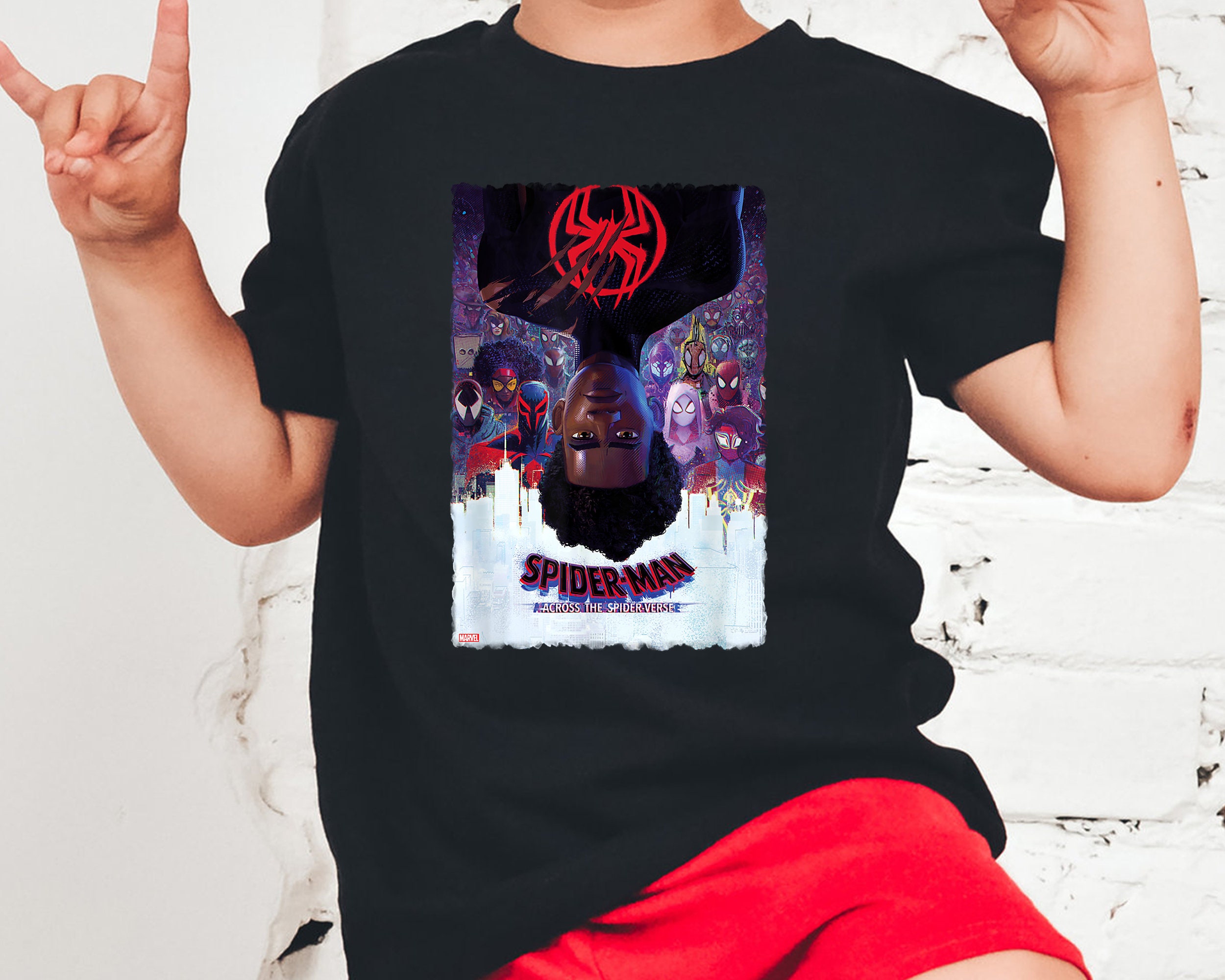 Marvel Spider-Man Across The Spider-Verse Theatrical Shirt Marvel Spider-Man Across The Spider-Verse Theatrical Shirt