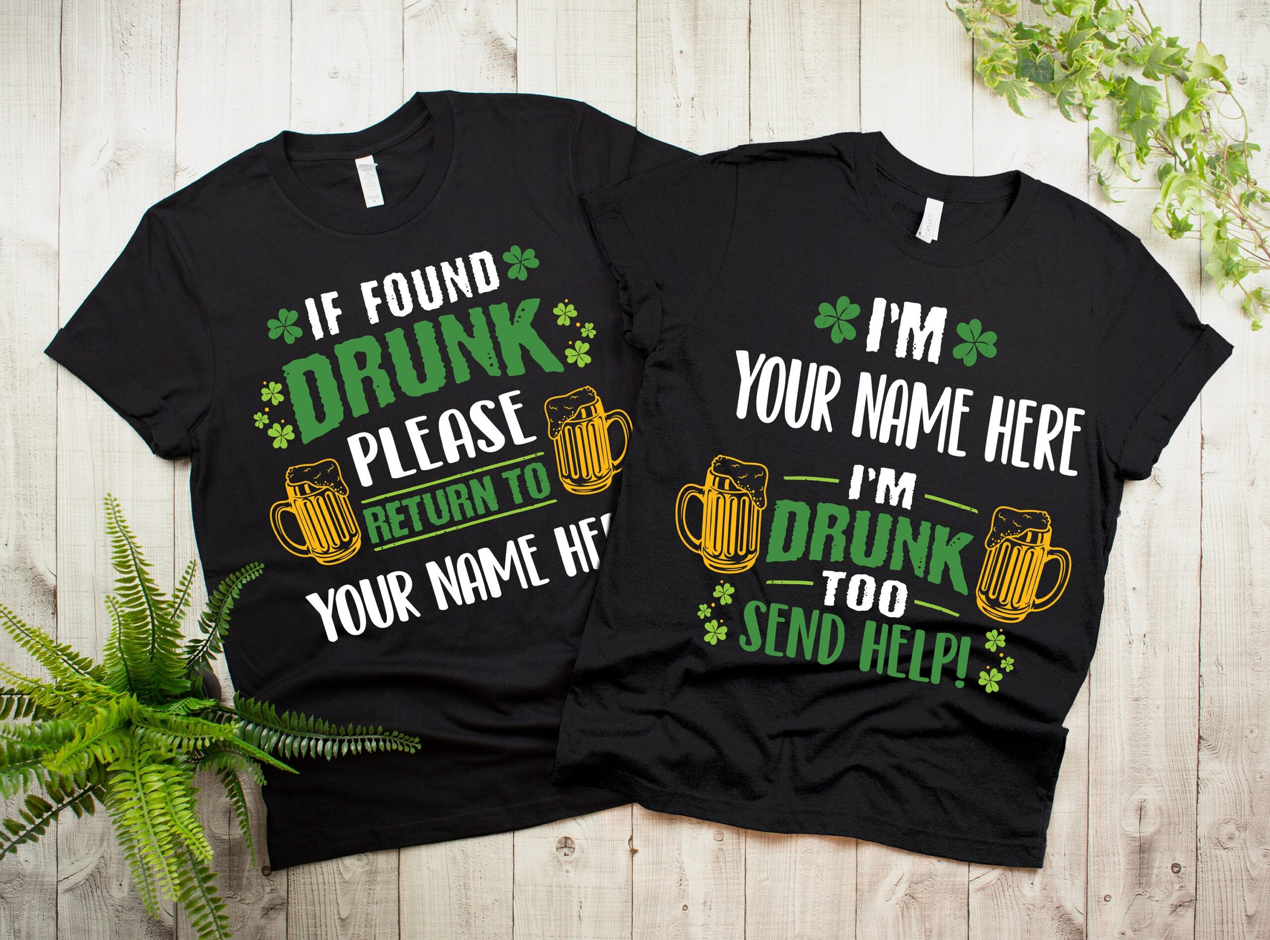 Matching St Patricks Couple Wife And Husband Shirt Matching St Patricks Couple Wife And Husband Shirt