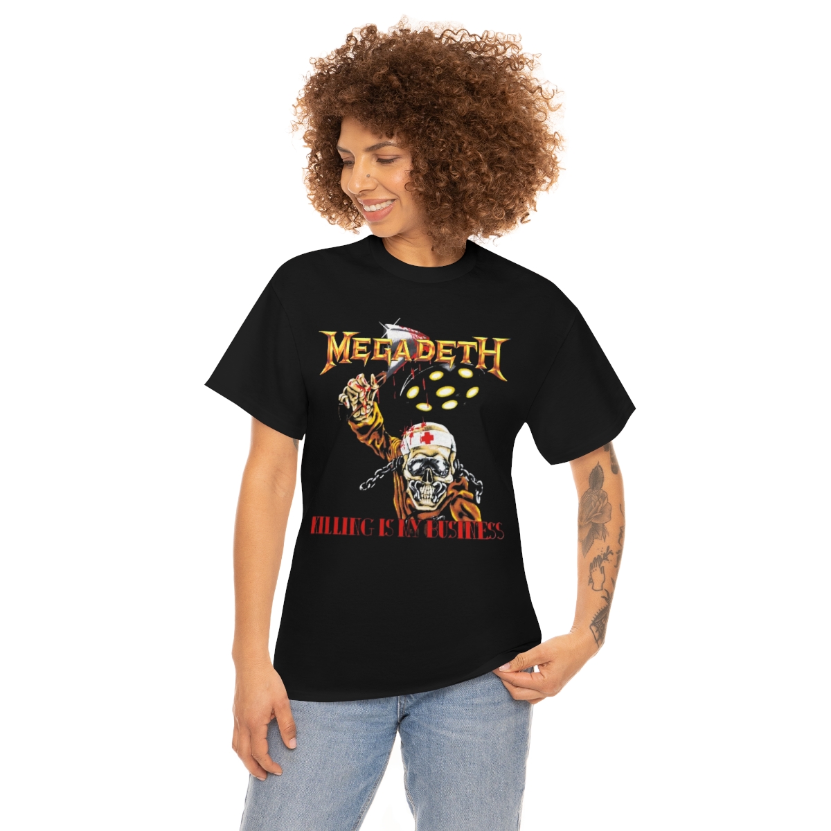 Megadeth Killing Is My Business 1988 European Tour Shirt Megadeth Killing Is My Business 1988 European Tour Shirt