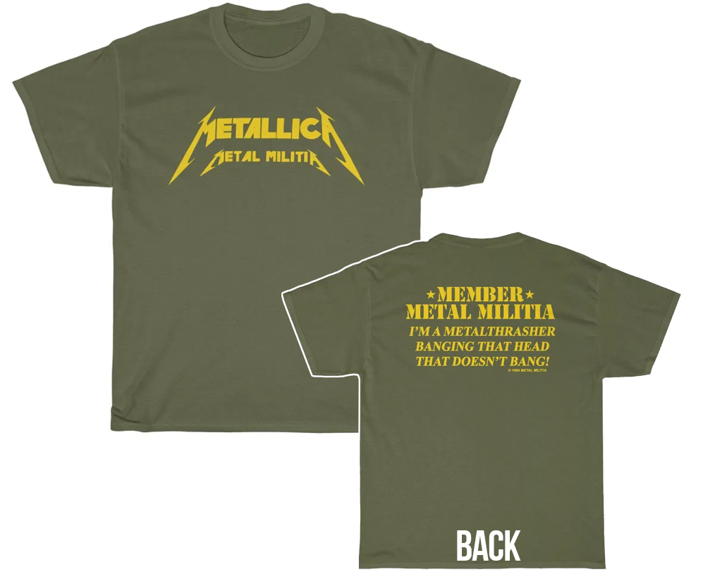Metallica 1984 Metal Militia I'm A MetalThrasher Shirt Metallica 1984 Metal Militia I'm A MetalThrasher Shirt