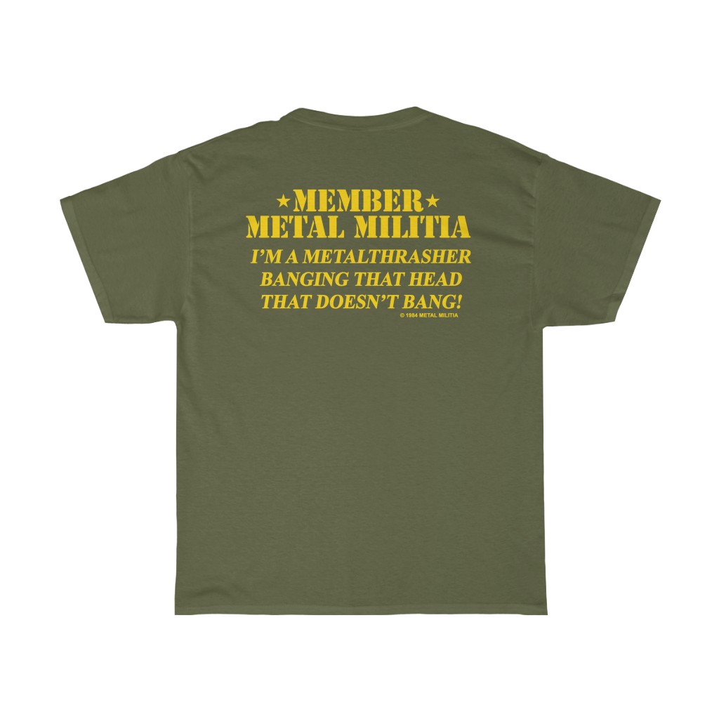 Metallica 1984 Metal Militia I'm A MetalThrasher Shirt Metallica 1984 Metal Militia I'm A MetalThrasher Shirt