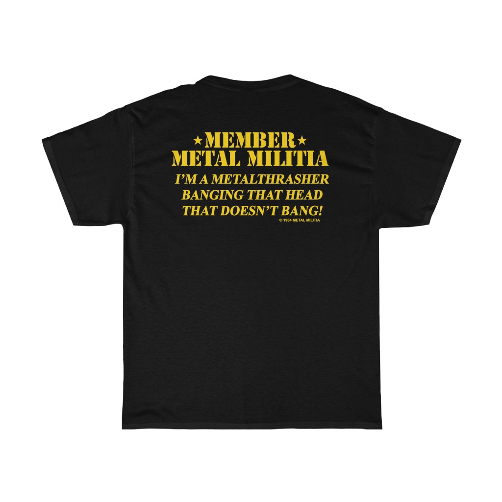 Metallica 1984 Metal Militia I'm A MetalThrasher Shirt Metallica 1984 Metal Militia I'm A MetalThrasher Shirt
