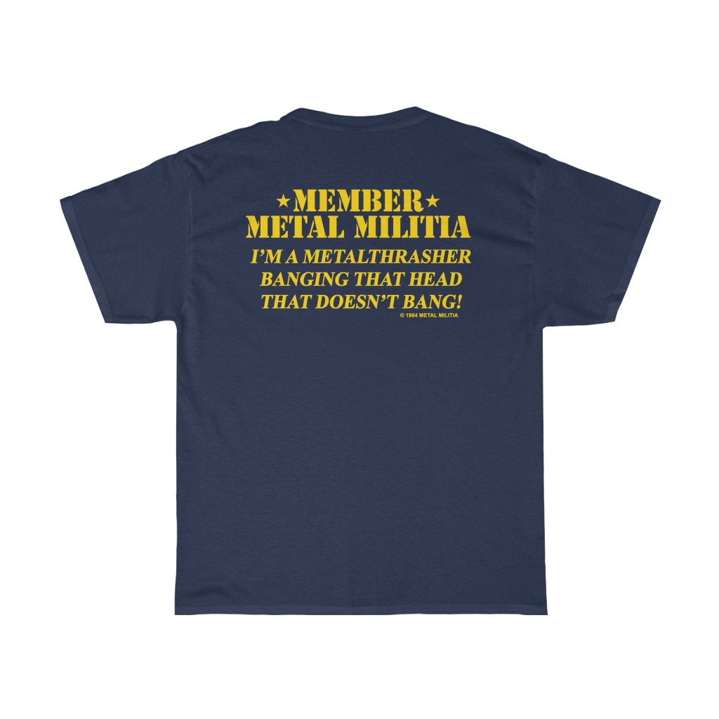Metallica 1984 Metal Militia I'm A MetalThrasher Shirt Metallica 1984 Metal Militia I'm A MetalThrasher Shirt