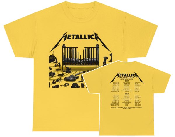 Metallica 2023 – 2024 72 Seasons World Tour Shirt – Yellow