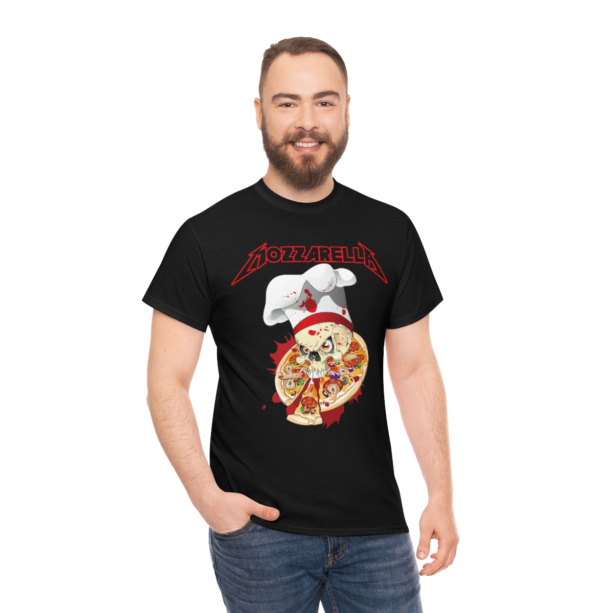 Metallica Inspired Mozzarella Pizza Shirt Metallica Inspired Mozzarella Pizza Shirt