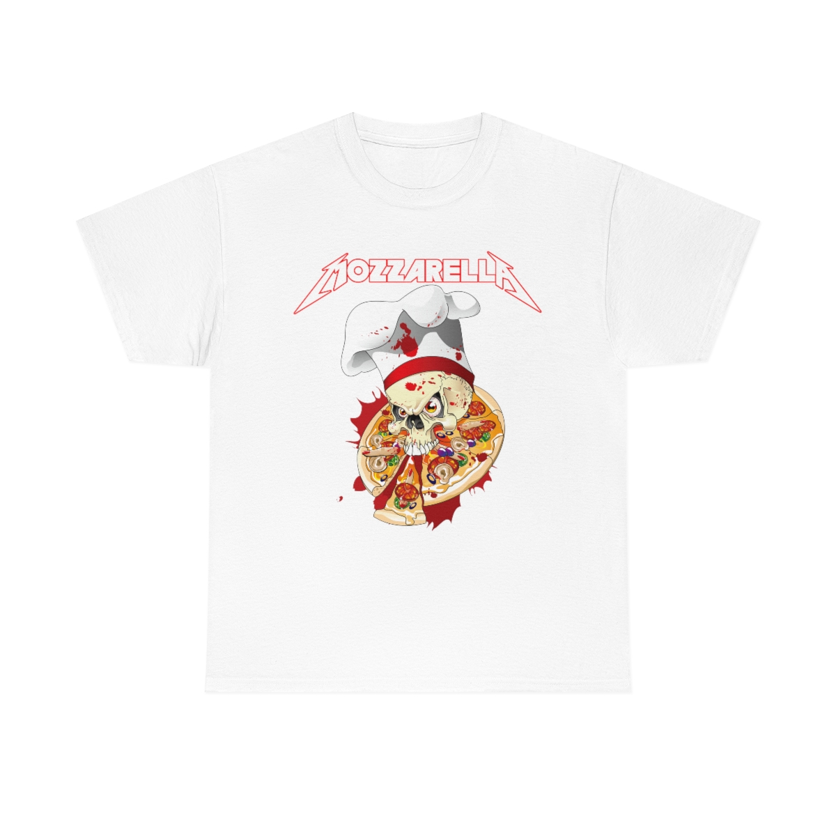 Metallica Inspired Mozzarella Pizza Shirt Metallica Inspired Mozzarella Pizza Shirt