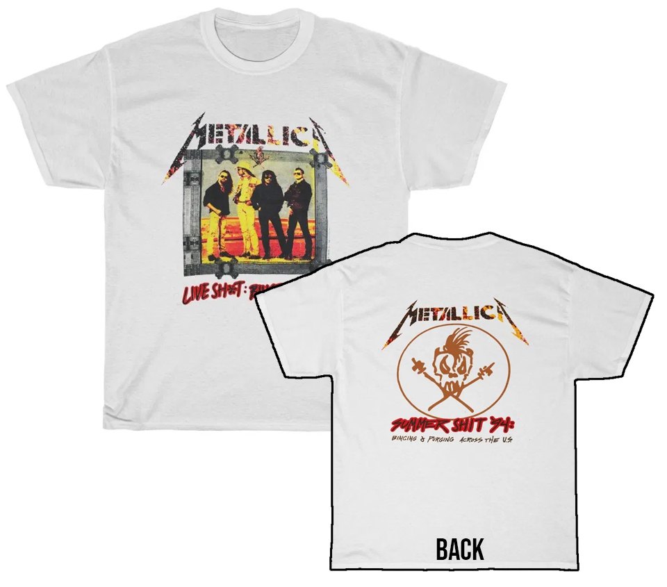 Metallica Live Shit Binge & Purge Shirt Metallica Live Shit Binge & Purge Shirt