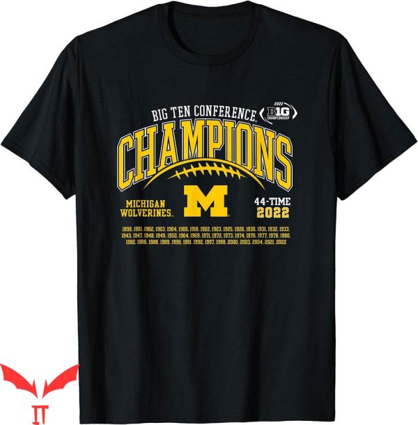 Michigan Vintage T-Shirt Big Ten Champs Laces