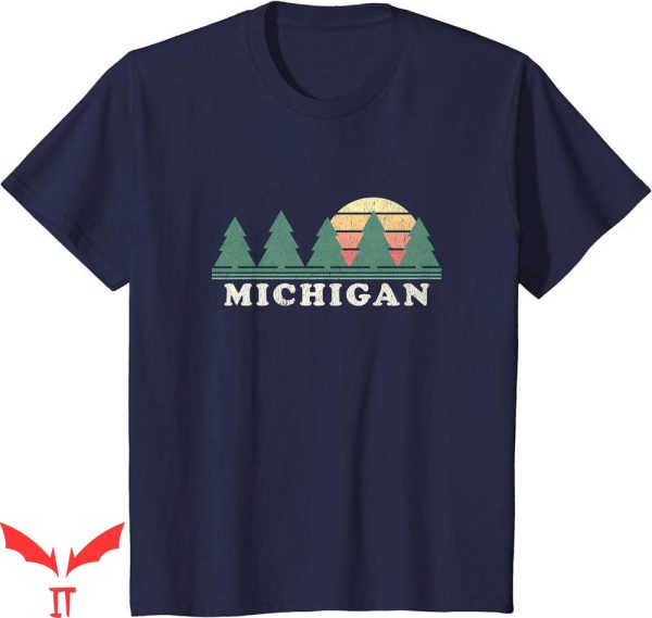 Michigan Vintage T-Shirt Graphic Retro 70s Design