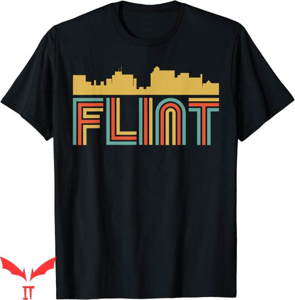 Michigan Vintage T-Shirt Retro Flint Skyline