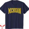 Michigan Wolverine T-Shirt Michigan USA United States Font