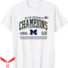 Michigan Wolverines T-Shirt Big Ten Champs Football Laces