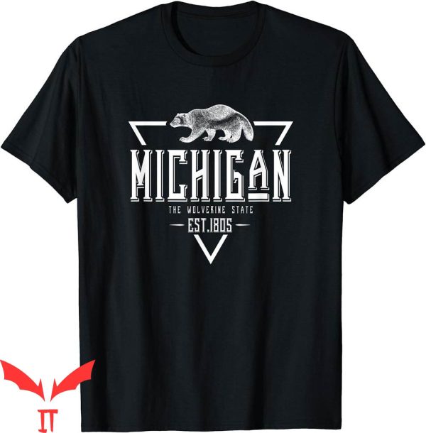 Michigan Wolverines T-Shirt Est. 1805 Stylish Art Mi Pride