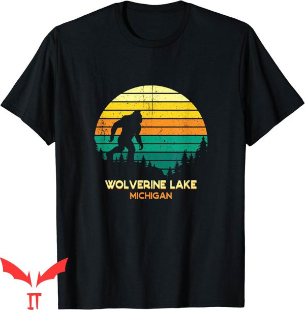 Michigan Wolverines T-Shirt Retro Bayou Lake Bigfoot
