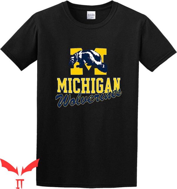 Michigan Wolverines T-Shirt University Of Mi Umich Logo