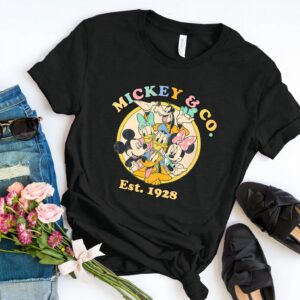 Mickey And Co Disney Characters Est 1928 Shirt