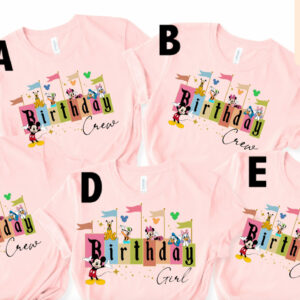 Mickey And Friends Disney Birthday Kids Shirt