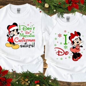 Mickey Minnie Matching Disney Christmas Shirt Gift For Women