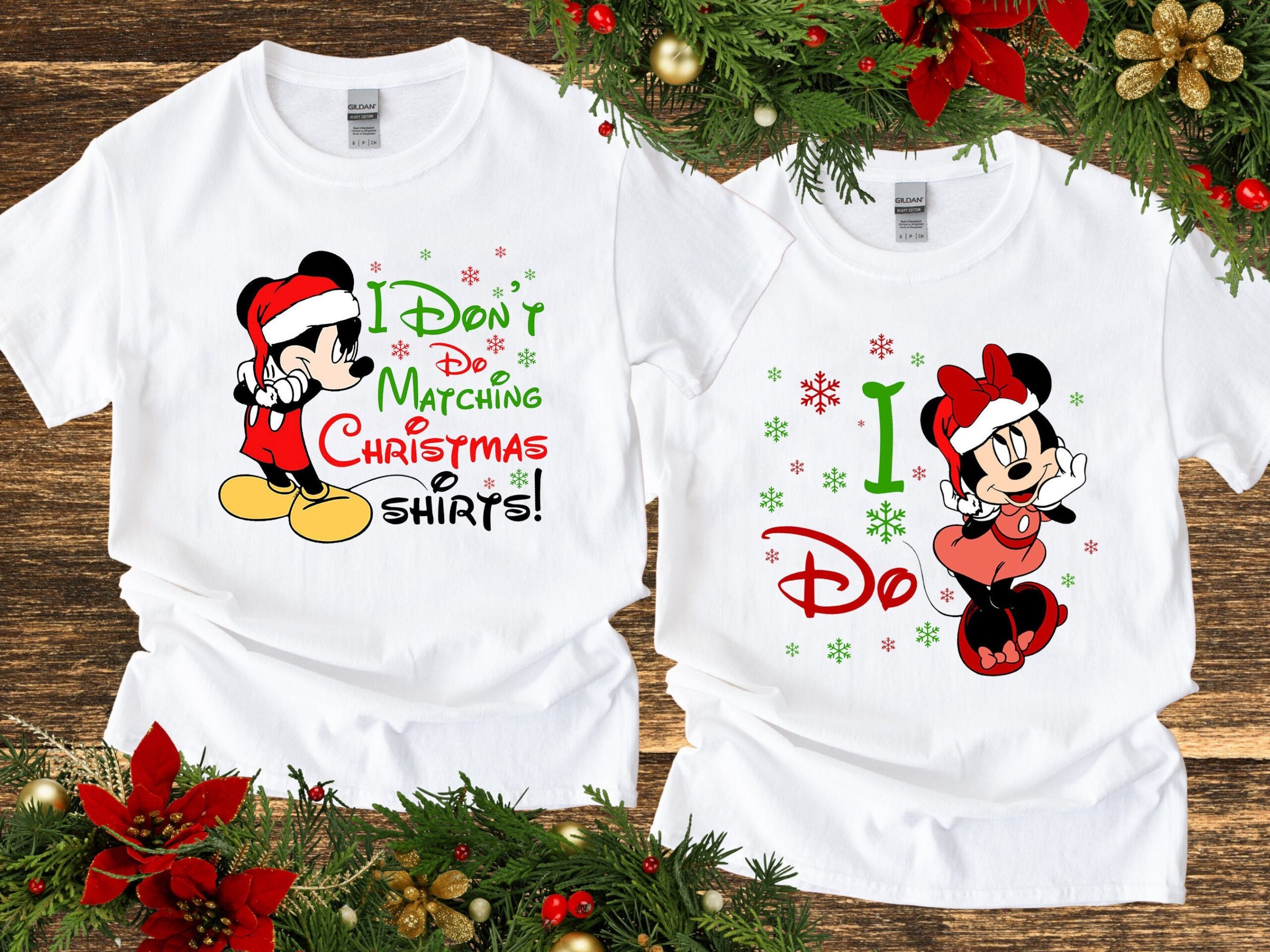Mickey Minnie Matching Disney Christmas Shirt Gift For Women Mickey Minnie Matching Disney Christmas Shirt Gift For Women