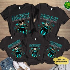 Mickey Minnie Tron Lightcycle Birthday Custom Shirt