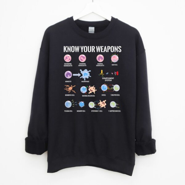 Microbiology Immune System Cells Sweatshirt
