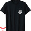 Middle Finger T-Shirt Funny Halloween Skeleton Hand Skull