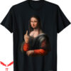 Middle Finger T-Shirt Mona Lisa With Lightweight Graphic