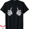 Middle Finger T-Shirt Skeleton Hand Halloween Bones Skull