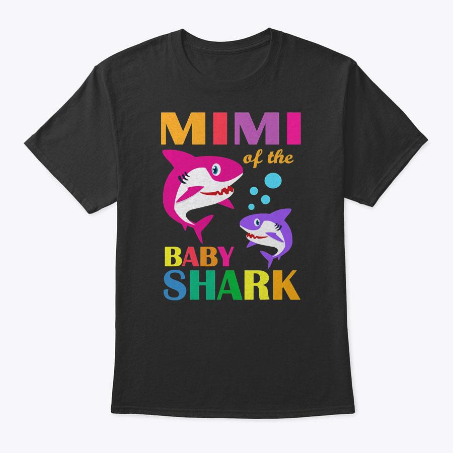 Mimi Of The Baby Birthday Shark Mimi Shark Mother's Day T-Shirt Mimi Of The Baby Birthday Shark Mimi Shark Mother's Day T-Shirt