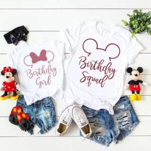 Minnie Ears Disney Birthday Squad Girl Shirt