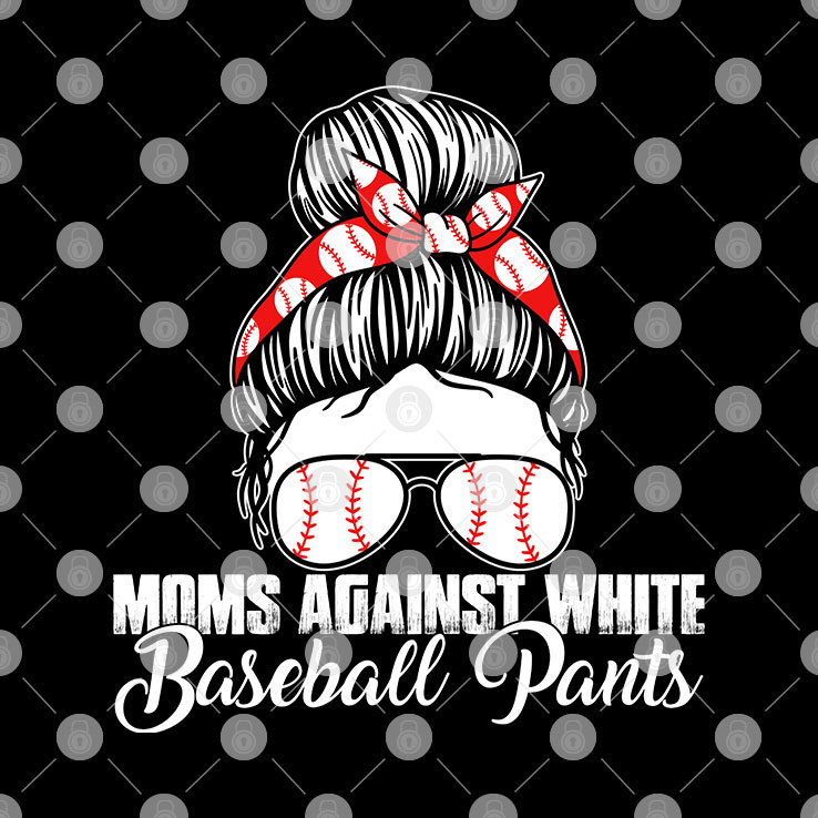 Moms Again White Baseball Pants Tee Moms Again White Baseball Pants Tee