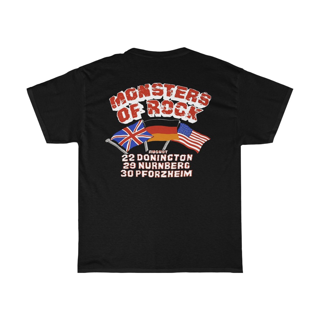 Monsters of Rock 1987 Deep Purple, DIO, Metallica, Ratt, Cinderella, Helloween & Pretty Maids Event Shirt Monsters of Rock 1987 Deep Purple, DIO, Metallica, Ratt, Cinderella, Helloween & Pretty Maids Event Shirt