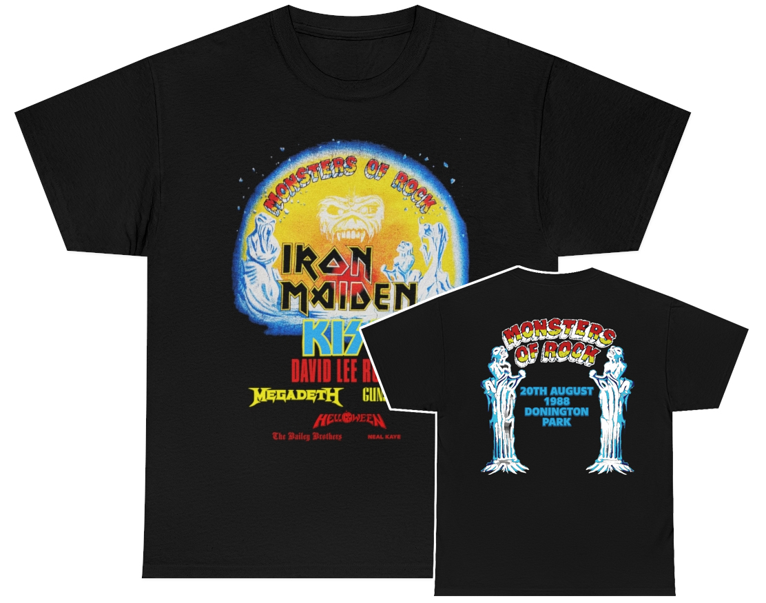 Monsters of Rock August 20th 1988 Donington Park Event Shirt Monsters of Rock August 20th 1988 Donington Park Event Shirt
