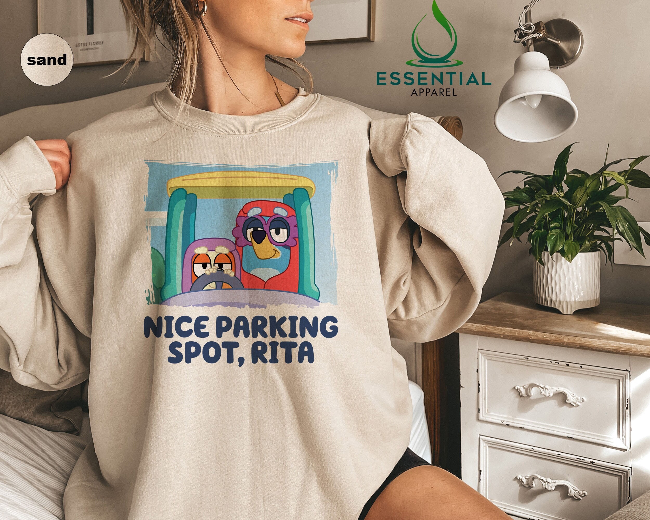 Mother Cartoon Nice Parking Spot Rita Sweatshirt Mother Cartoon Nice Parking Spot Rita Sweatshirt