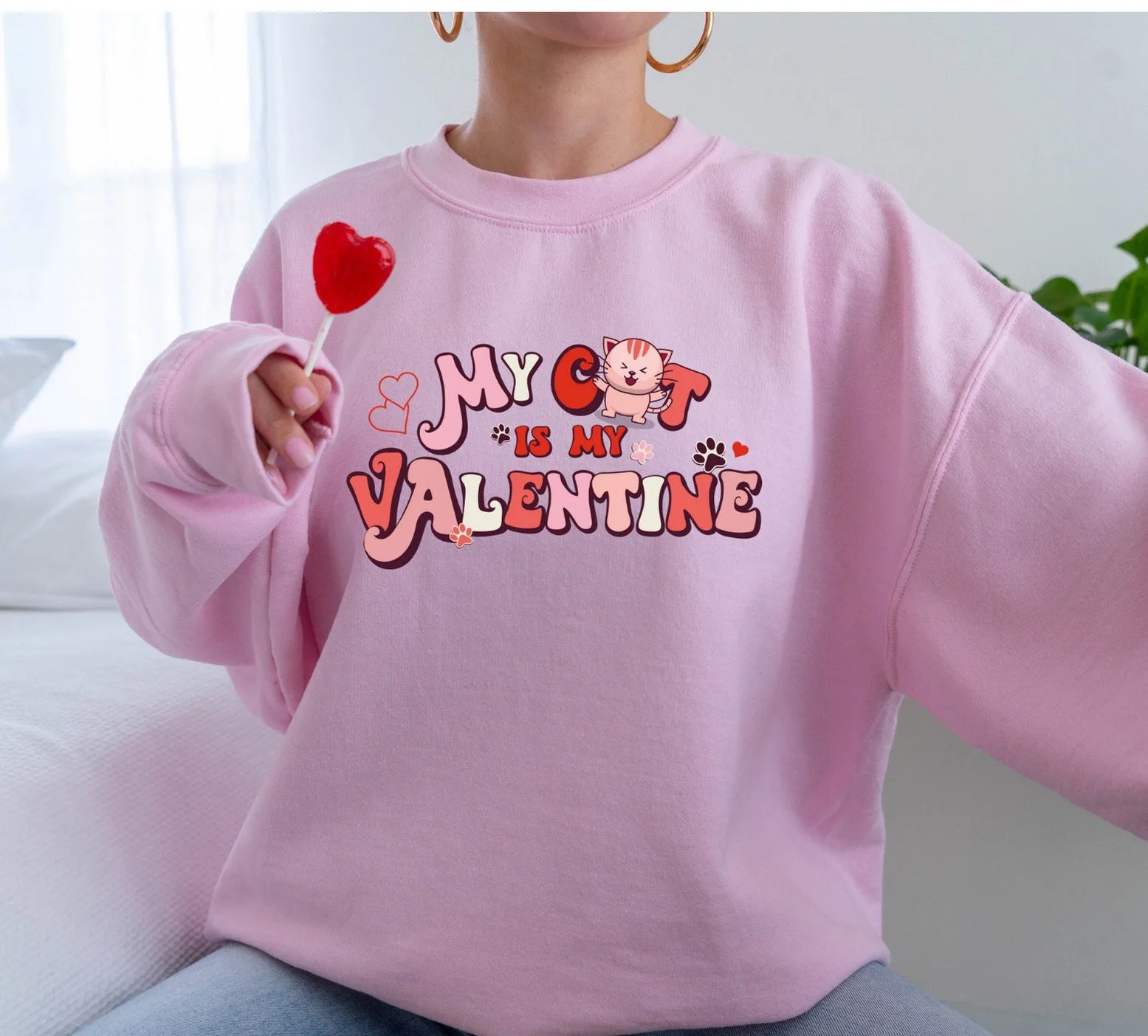 My Cat Is Valentine Owner Gift Sweatshirt Sweater Shirt My Cat Is Valentine Owner Gift Sweatshirt Sweater Shirt