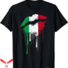 Nessa Barrett T-Shirt Dripping Flag Distressed And Vintage