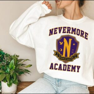 Nevermore Academy Wednesday Sweatshirt Costume Retro Movie Sweater