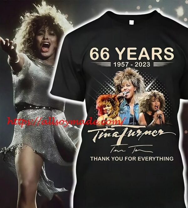 New 66 Years Thank You For Everything Tina Turner T Shirt