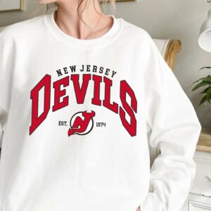 New Jersey Devils NJ Hockey Sweatshirt