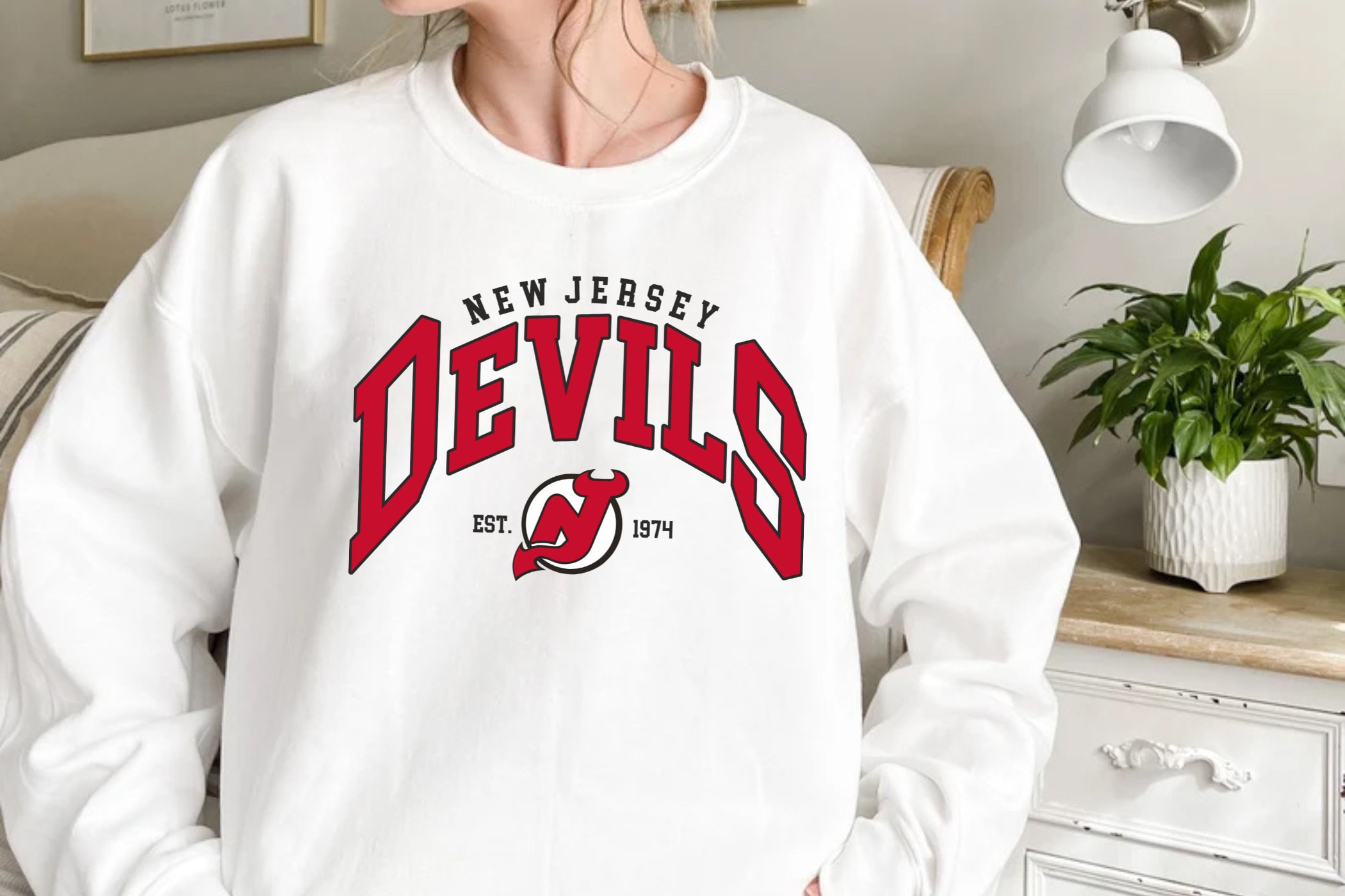 New Jersey Devils NJ Hockey Sweatshirt New Jersey Devils NJ Hockey Sweatshirt