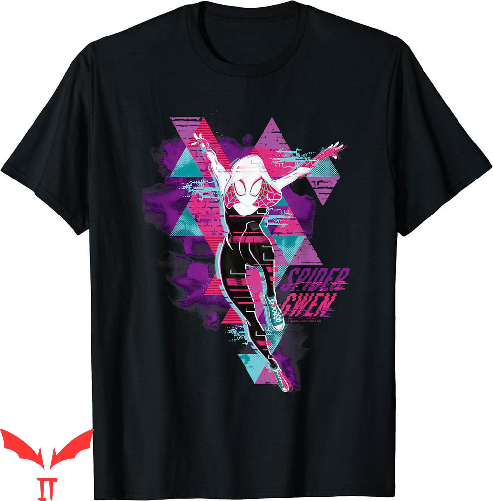 Nike Spider Man T-Shirt Marvel Across The Verse Gwen Glitch Nike Spider Man T-Shirt Marvel Across The Verse Gwen Glitch